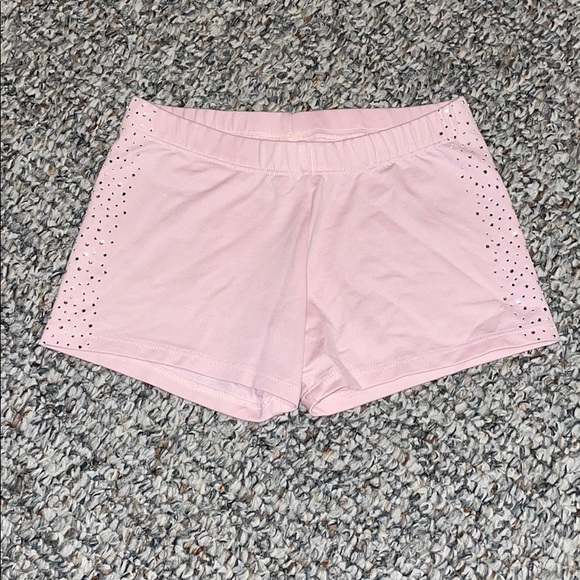 pink dance shorts
